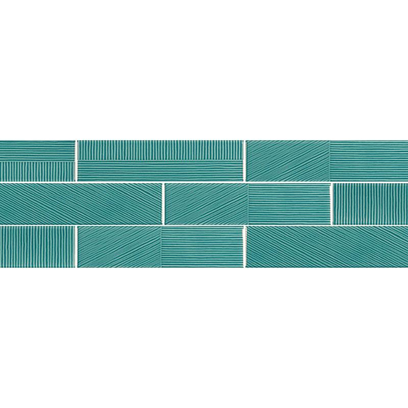 Ceramica Sant'Agostino DECORLINE STRIPEBRICK EMERALD