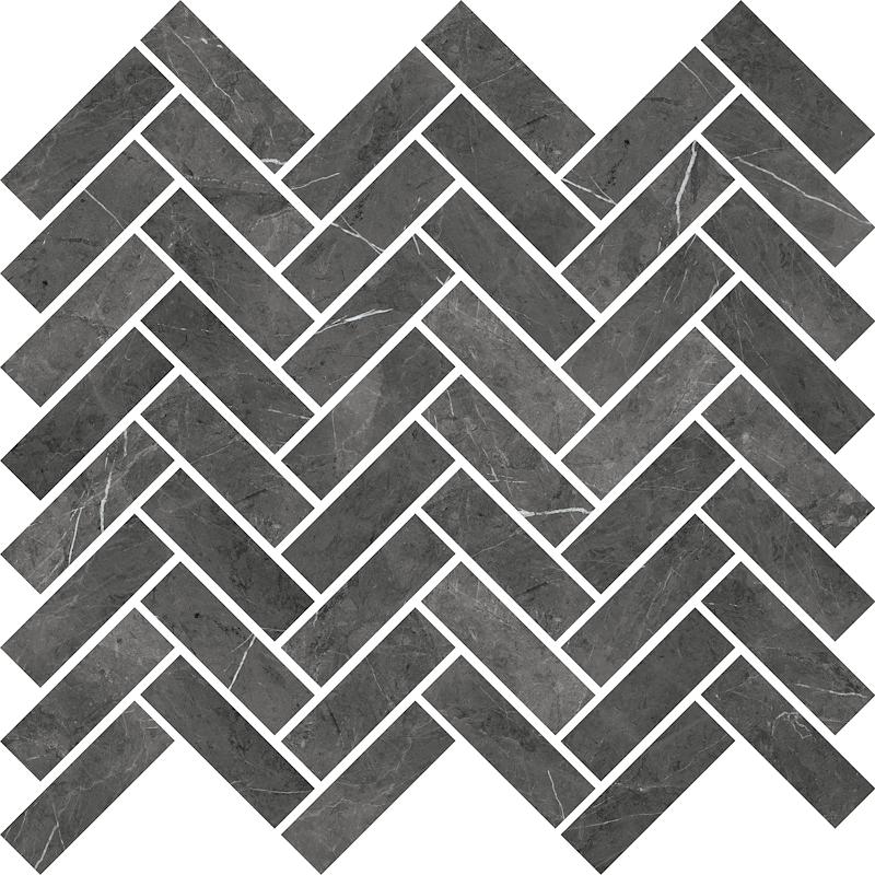 ABK SENSI Mosaico Chevron Pietra Grey Sablè  30x30 cm 8.5 mm Matt 